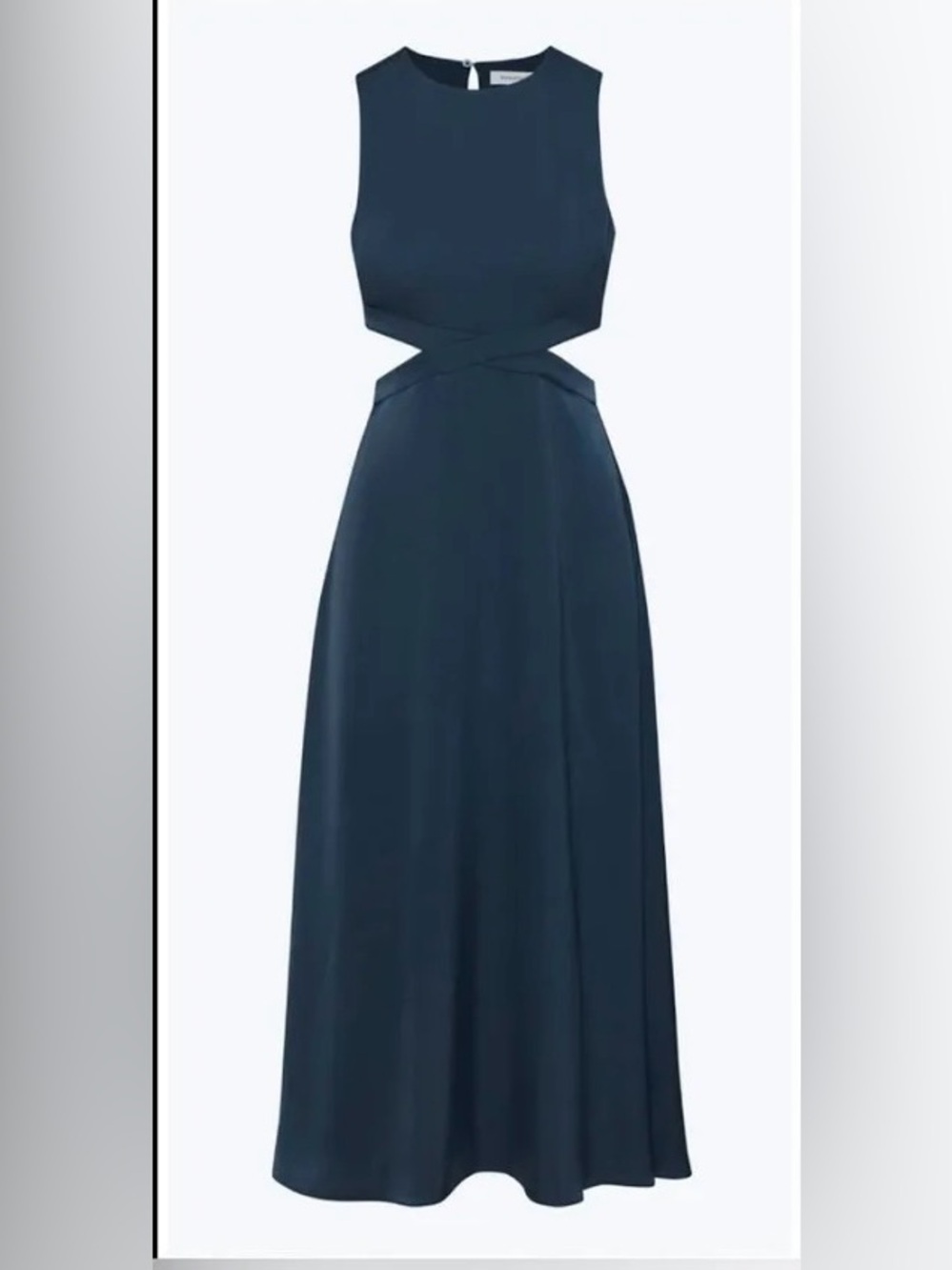Aritzia Babaton Cella Satin Cutout
Dress Satin fit-and-flare maxi size M NWT
